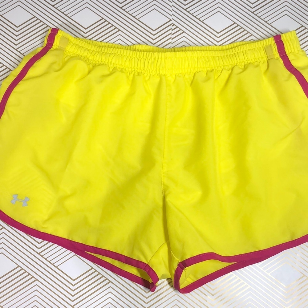 Under armour short yellow bright